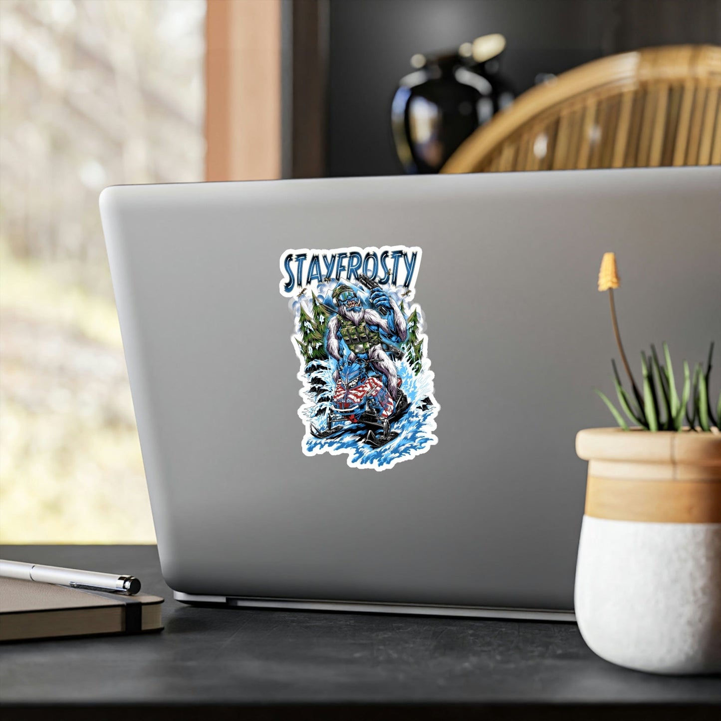“Stay Frosty” Vinyl Die-Cut Sticker