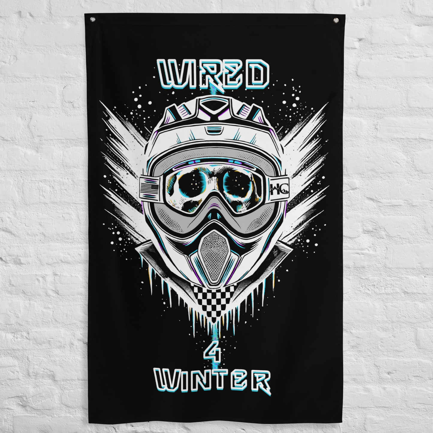 Wired 4 Winter Flag